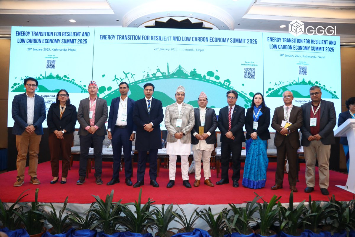gggi_nepal's tweet photo. The Energy Transition for Resilient &amp; Low Carbon Economy Summit 2025 brought together key stakeholders to explore investment opportunities, financing mechanisms, and strategies for Nepal’s clean energy transition. 

#GGGINepal #CleanEnergy #ClimateFinance #EnergyTransition https://t.co/ktRtNpYCJo
