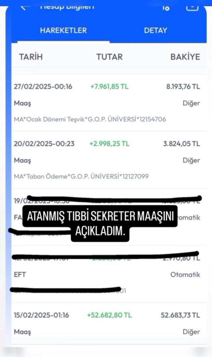 Kamu amelesi (mühendisi) maaşı: 58 bin TL

Tıbbi sekreter maaşı: 64 bin TL

#UzmanaVarKamuMühendisineYok
#MühendislikMeslekKanunu

<a href="/RTErdogan/">Recep Tayyip Erdoğan</a>
<a href="/dbdevletbahceli/">Devlet Bahçeli</a>
<a href="/Akparti/">AK Parti</a>
<a href="/MHP_Bilgi/">MHP</a>
<a href="/_cevdetyilmaz/">Cevdet Yılmaz</a> 
<a href="/avabdullahguler/">Abdullah Güler</a>
<a href="/isikhanvedat/">Prof. Dr. Vedat Işıkhan</a> 
<a href="/memetsimsek/">Mehmet Simsek</a>
<a href="/_aliyalcin_/">Ali YALÇIN</a>
<a href="/OnderKahveci/">Önder Kahveci</a>
<a href="/HBTONBUL/">HACI BAYRAM TONBUL 🇹🇷</a>