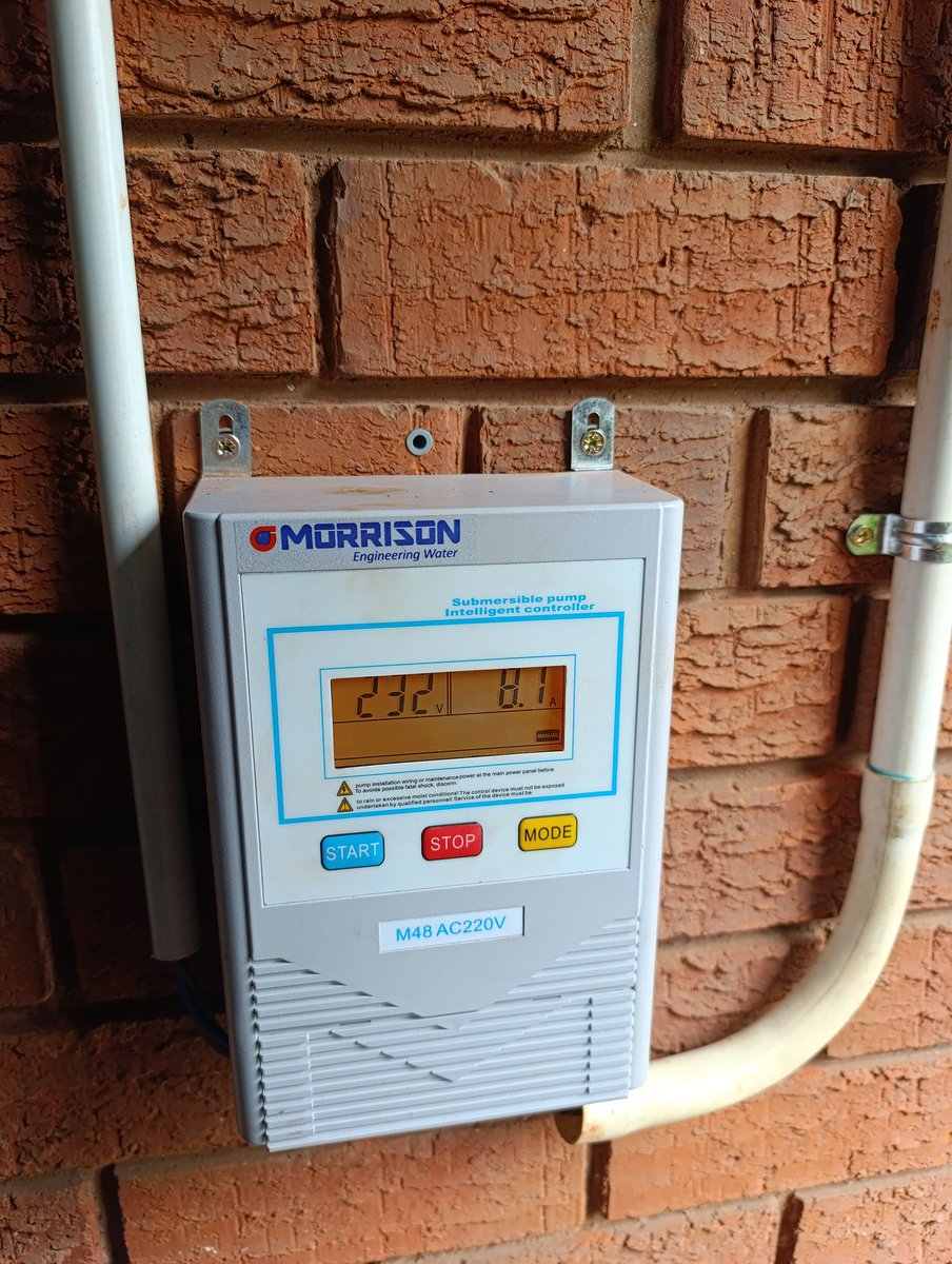 Consider an Intelligent Controller on your borehole setup: 
Why 🤔? :
✅ Protection from Dry Run, ✅Pump stall, ✅Pump overload, ✅Over &amp; Under Voltages. Get 1 installed for you on your existing set-up &amp; protect your pump.