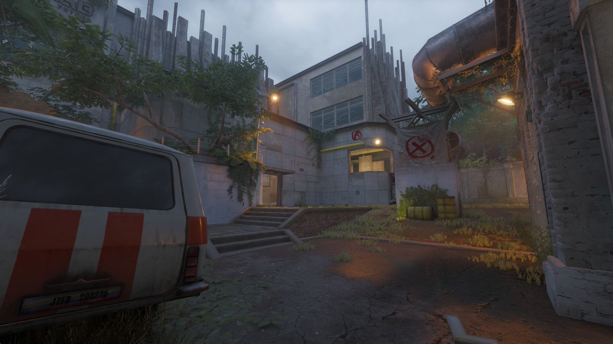 Grum1x's tweet image. #de_echolab🧪 Last month, we received a lot of requests from the community to finalize the map.
The map is still a WIP🏗️. In the latest version, we've added some weather conditions and colored lights. 🌦️
Map can be found @ steamcommunity.com/sharedfiles/fi…
#leveldesign #gamedevelopment