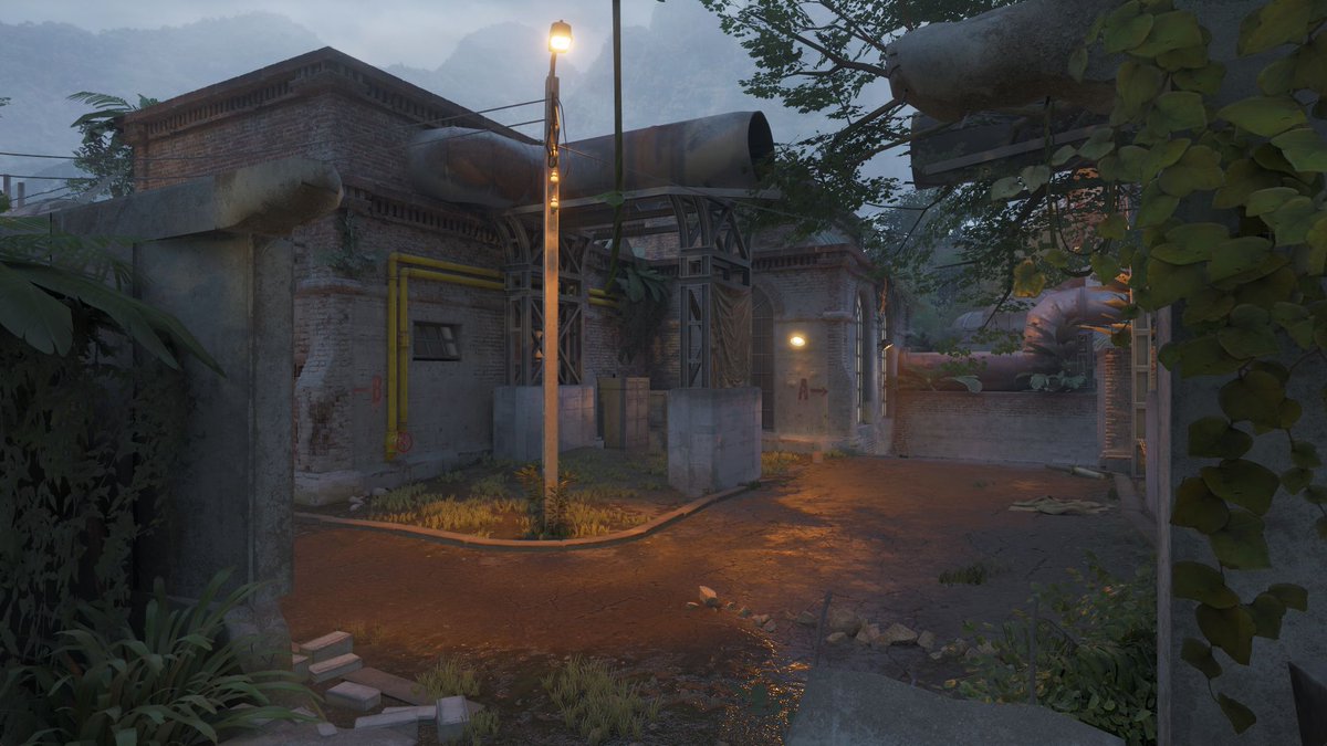 Grum1x's tweet image. #de_echolab🧪 Last month, we received a lot of requests from the community to finalize the map.
The map is still a WIP🏗️. In the latest version, we've added some weather conditions and colored lights. 🌦️
Map can be found @ steamcommunity.com/sharedfiles/fi…
#leveldesign #gamedevelopment