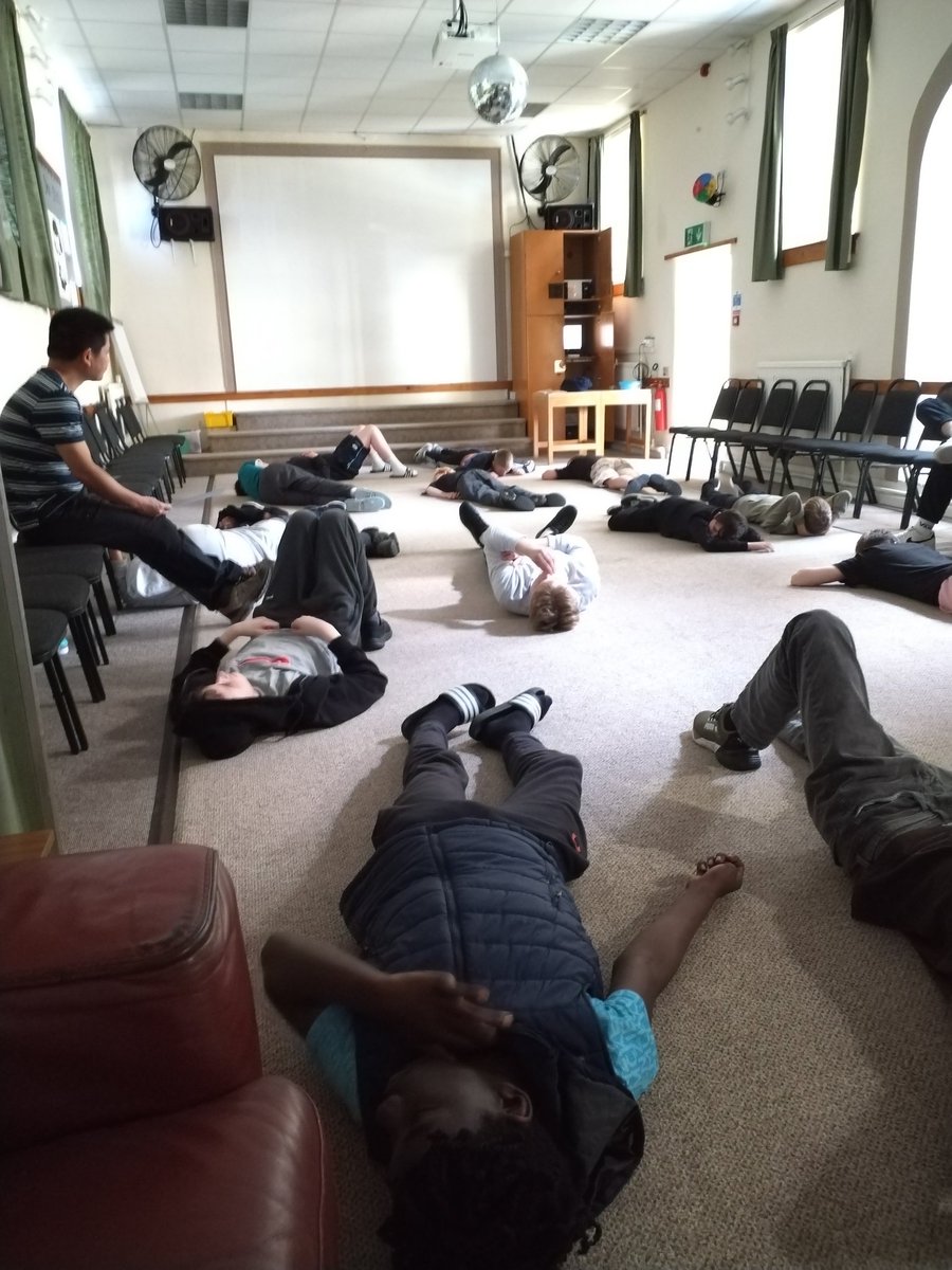 Our morning meditation, a great start to our day. @ASCHSSheffield