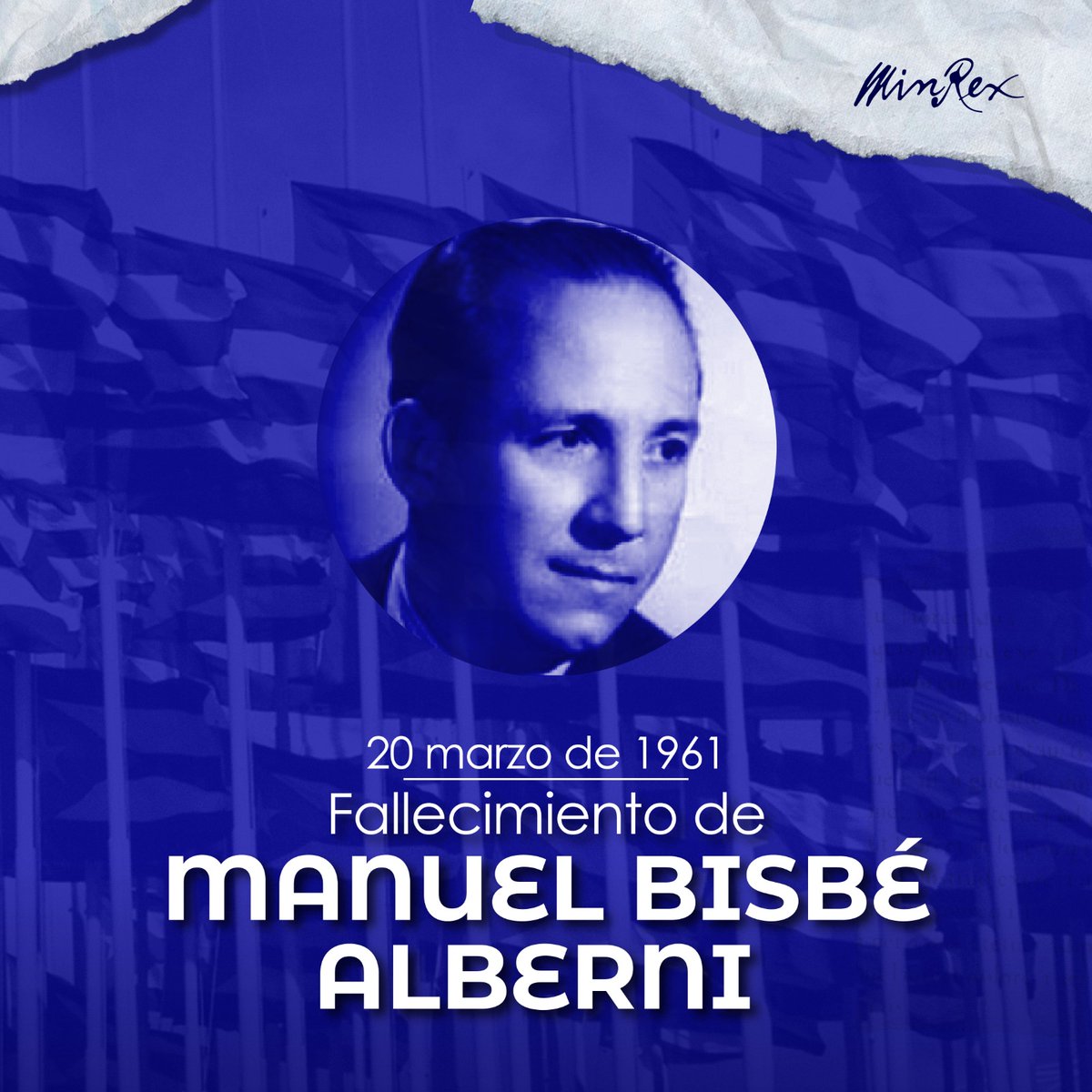 Recordamos al destacado diplomático de #Cuba Manuel Bisbé Alberni, fallecido hace 64 años.

Fue un ferviente luchador revolucionario contra la dictadura batistiana y un digno representante de la #DiplomaciaRevolucionaria, a la que consagró los últimos años de su vida.