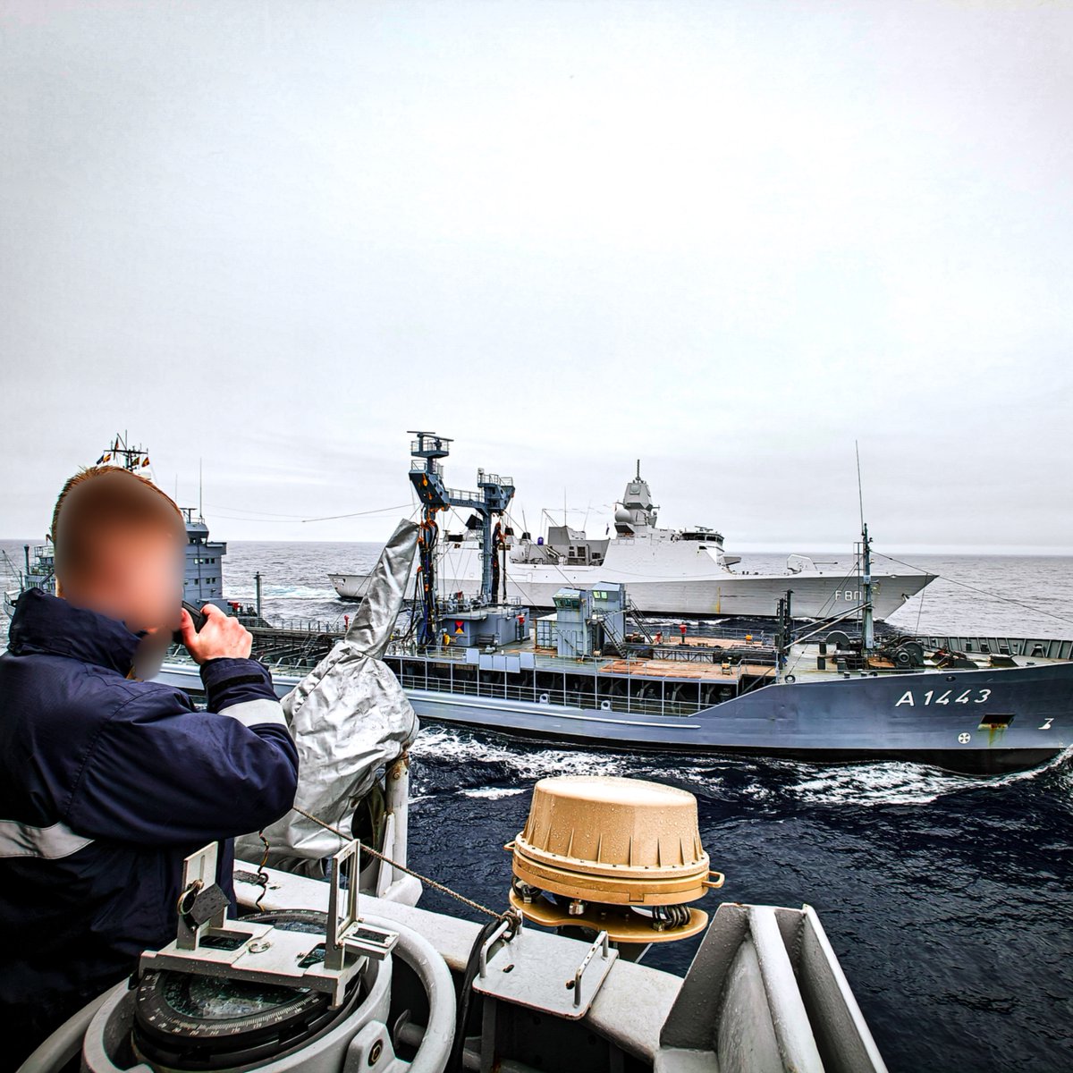 NATO Maritime Command (@nato_marcom) on Twitter photo Standing NATO Maritime Group 1's flagship 🇳🇱  HNLMS Tromp (F803) and 🇧🇪 BNS Louise-Marie welcome a new addition, 🇩🇪 FGS Rhön (A1443). #SNMG1 is currently conducting vigilance operations in the GIUK-N gap.  #WeAreNATO Standing NATO Maritime Group 1's flagship 🇳🇱  HNLMS Tromp (F803) and 🇧🇪 BNS Louise-Marie welcome a new addition, 🇩🇪 FGS Rhön (A1443). #SNMG1 is currently conducting vigilance operations in the GIUK-N gap.  #WeAreNATO