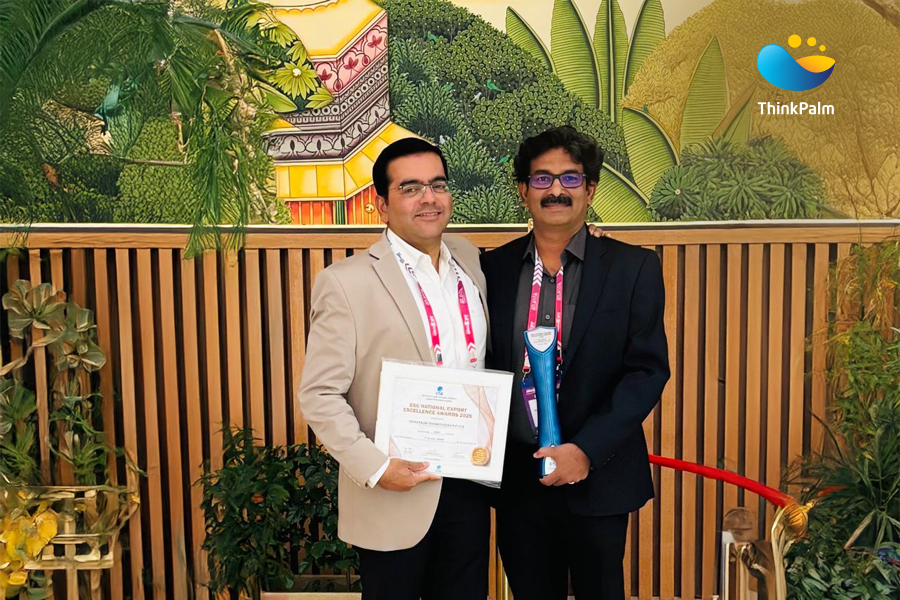 We are thrilled to announce that ThinkPalm has been honored with the National Export Excellence Award for 2025! 🌟 This recognition is a testament to our commitment to innovation, quality, and global excellence.
 
#ThinkPalm #NationalExportExcellenceAwards2025 #Innovation