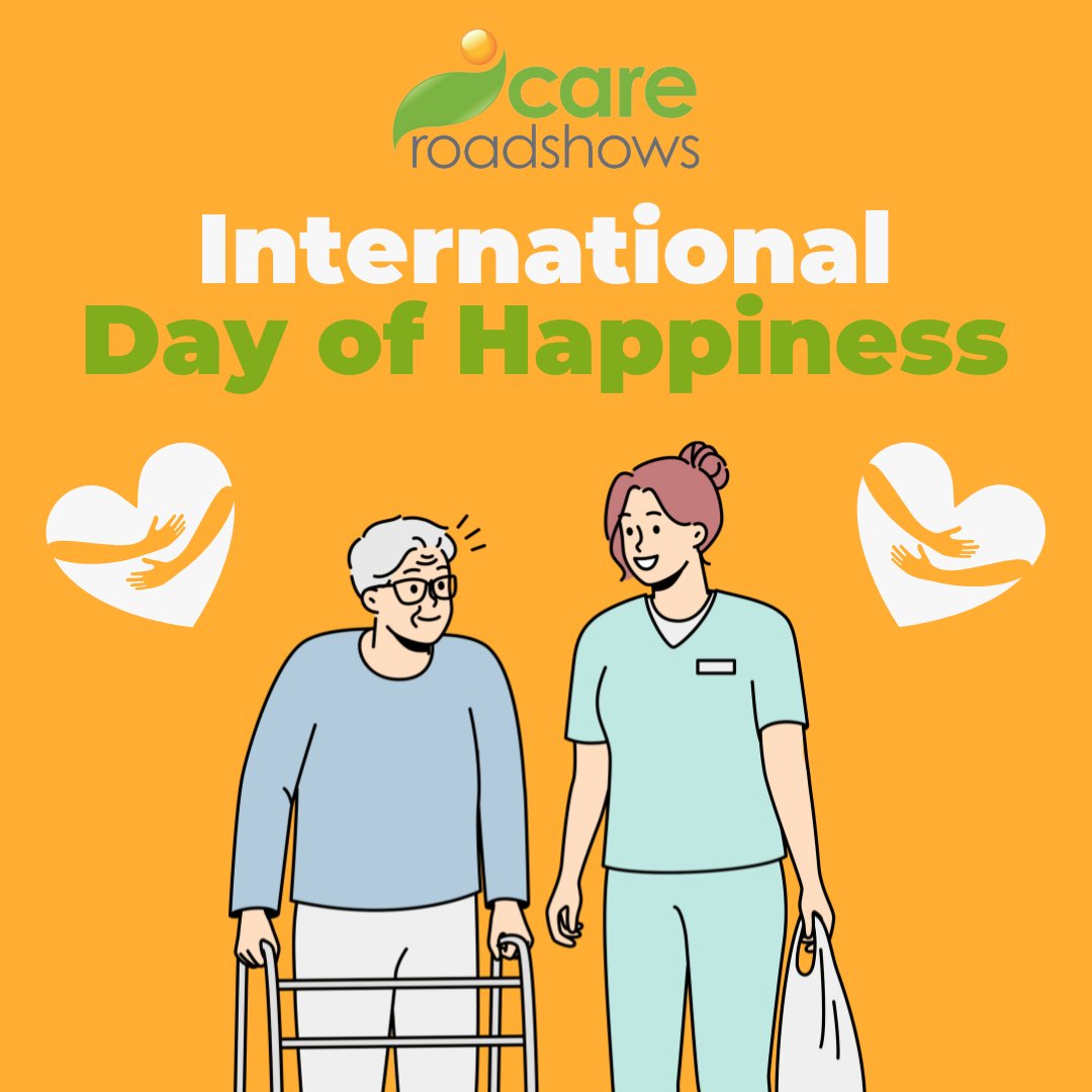 😊 Happiness matters 😊

Today is the International Day of Happiness, where we’re celebrating the incredible role that care professionals play in creating joy, comfort &amp; meaningful connections every day.  

Wishing you all a day full of happiness! 

From the #CareRoadshows Team