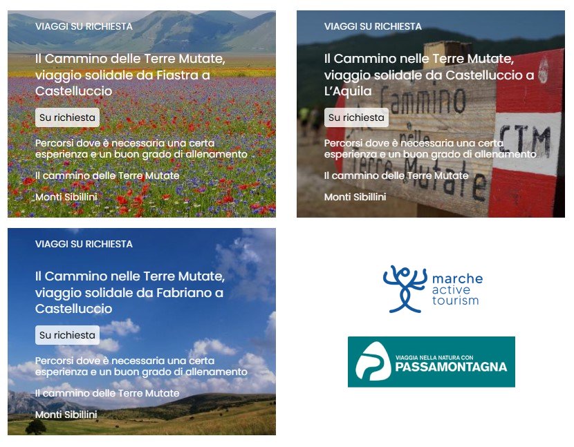 Se siete un gruppo di amici potete richiedere anche una partenza su richiesta per 𝐈𝐥 𝐂𝐚𝐦𝐦𝐢𝐧𝐨 𝐝𝐞𝐥𝐥𝐞 𝐓𝐞𝐫𝐫𝐞 𝐌𝐮𝐭𝐚𝐭𝐞
Tutte le info qui: tinyurl.com/2savsufc