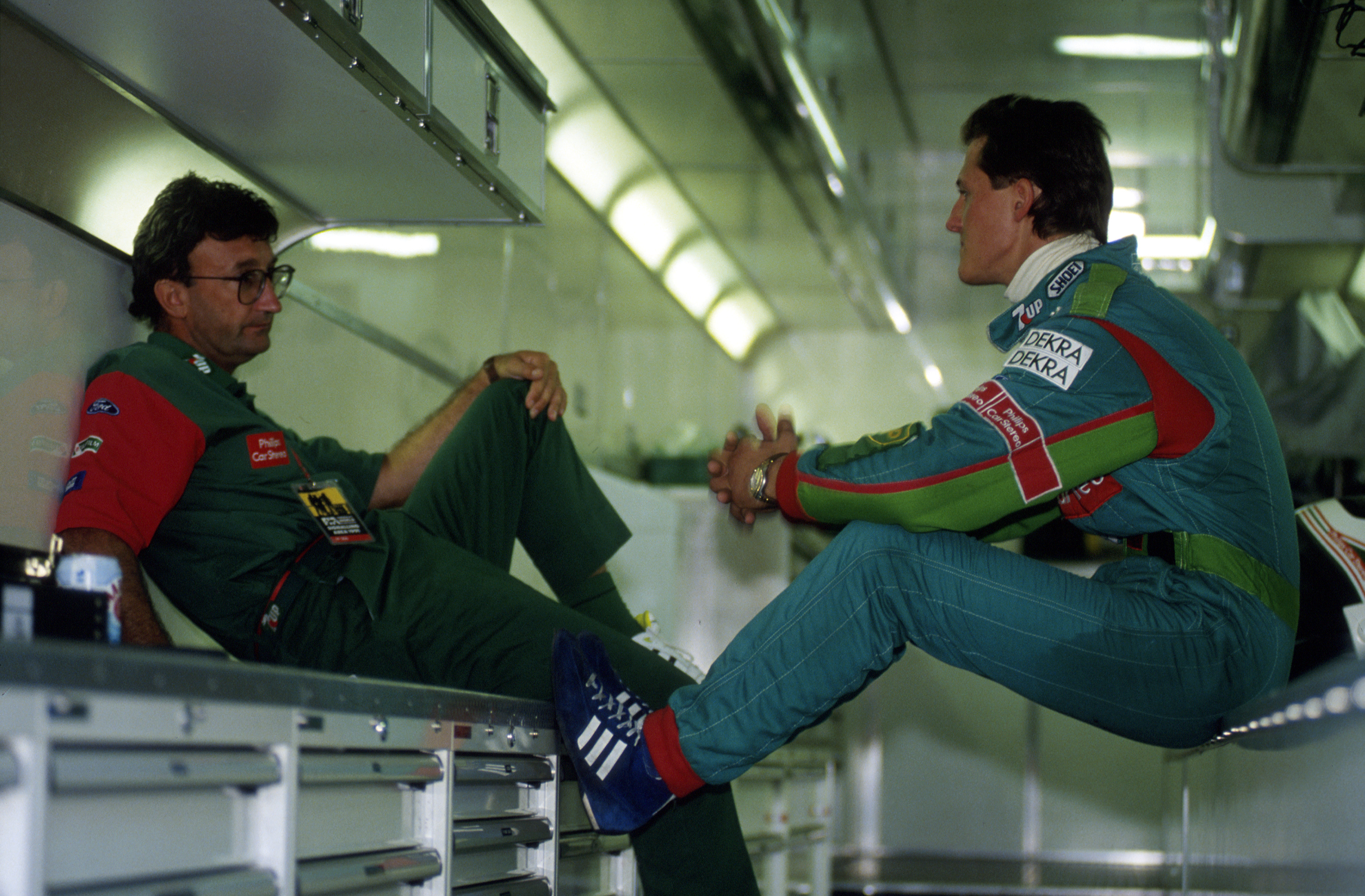Eddie Jordan ve Michael Schumacher