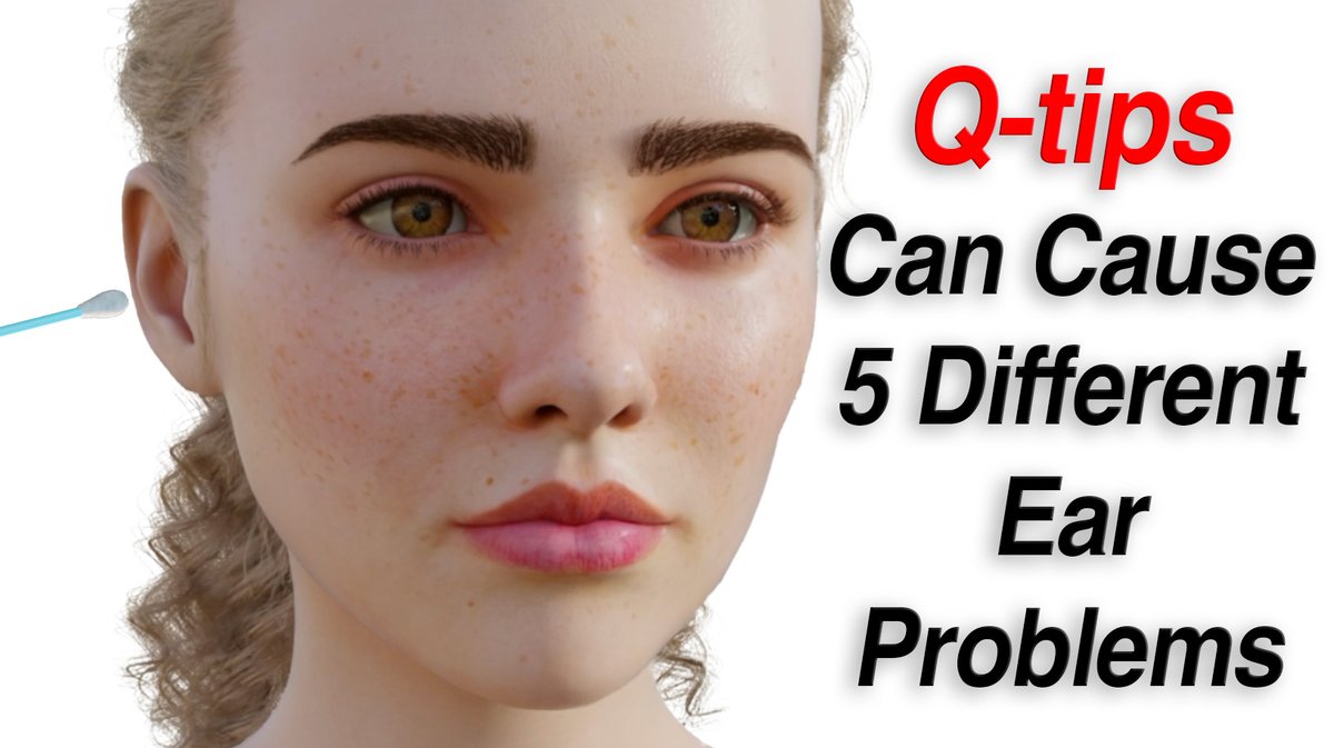 How Q-tips Can Cause 5 Different Ear Issues (Earwax, Bleeding, Infection, Foreign Body, Perforation) youtu.be/gR5wzWeQQ28