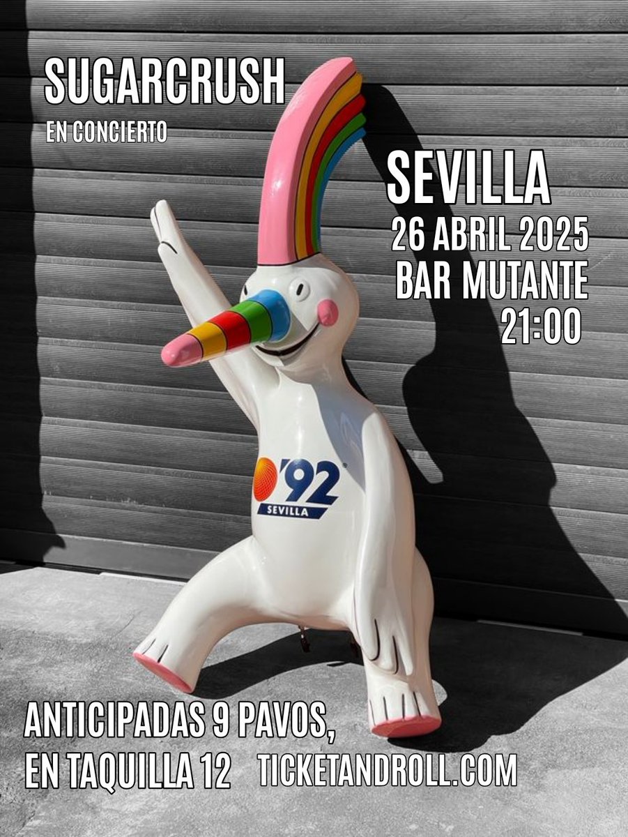 SEVILLA 📣📣 
EN NADA ESTAMOS POR ALLÍ DE SARAO 🙌🏼🙌🏼

ESTAREMOS CONTRAPROGRAMANDO LA FINAL DE COPA DEL REY 👑 PARA QUE SE JODA LA FEDERACIÓN ESPAÑOLA DE FÚTBOL 🫠

LAS ANTICIPADAS LAS PODÉIS PILLAR YA POR 9 PAVEZ EN <a href="/ticketandroll/">Ticketandroll</a> 🎟️🎟️

Link 🎟️↘️
ticketandroll.com/evento/sugarcr…