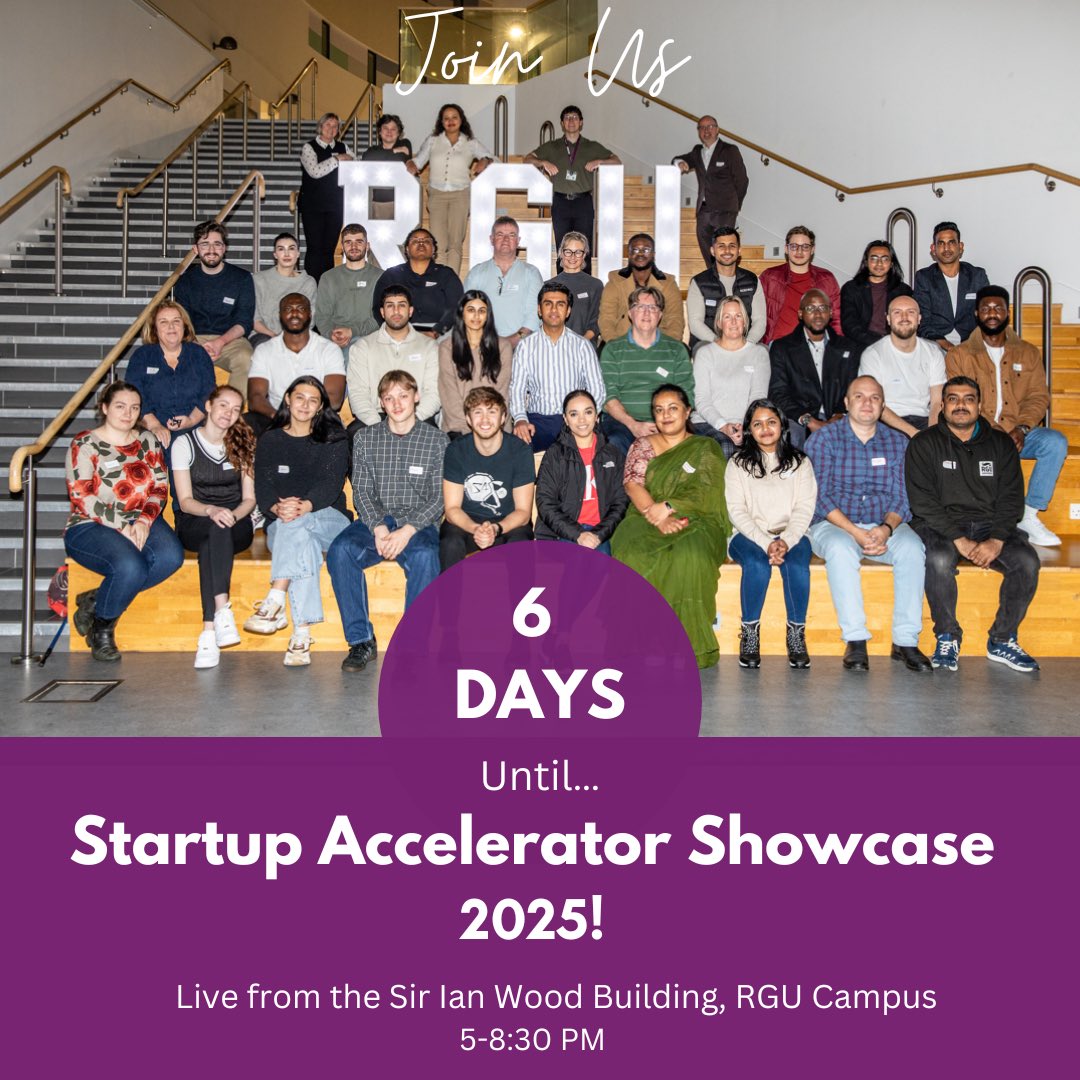 6 days and counting until our Startup Accelerator Showcase 2025 💡🎉⚡️

DM us for the link to the live stream!
