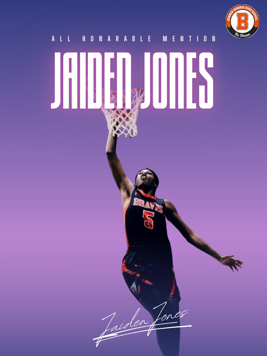 Congratulations in order to our big Freshman Jaiden Jones on being selected as our leagues All Honarable Mention. This kid is a star before his time. Anywhere around the basket he can finish or go grab 10 boards for you. Jaiden is a true freshman phenomenon who has dominant