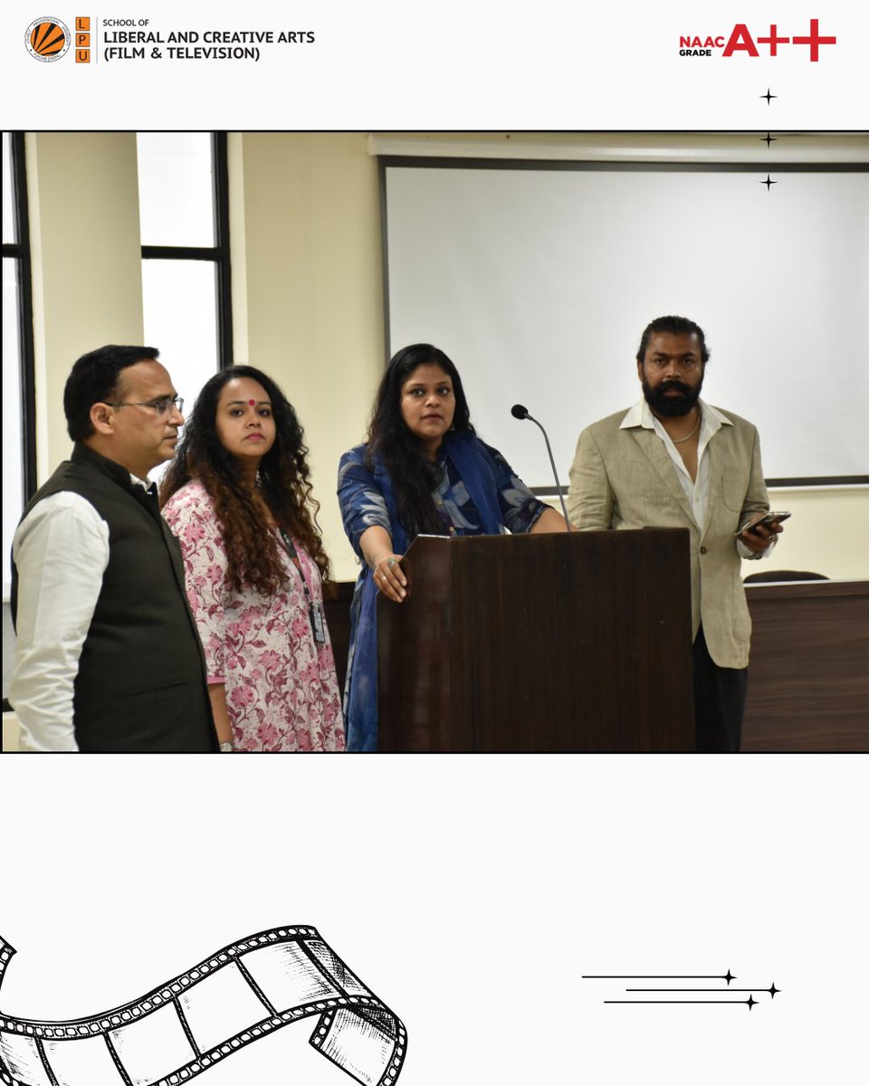 LPUFilm's tweet image. Day 2 of the Production Design Workshop at LPU’s Film &amp;amp; TV Dept is underway! Under Boishali Sinha’s guidance (25+ films), students are tackling scripting and set ideas. Their passion is inspiring! #LPUFilmTV #ProductionWorkshop #FutureFilmmakers #lpu