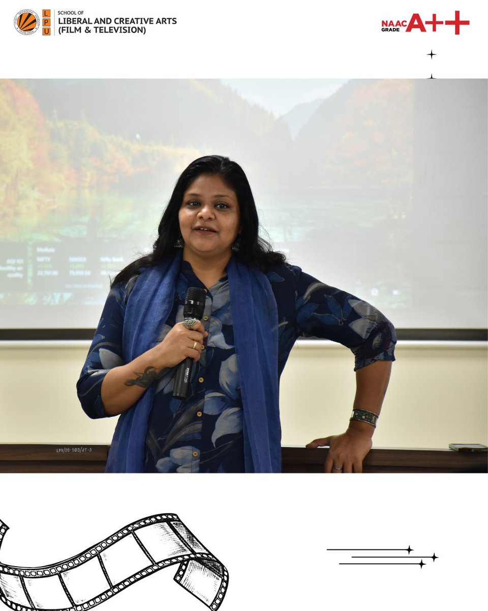 LPUFilm's tweet image. Day 2 of the Production Design Workshop at LPU’s Film &amp;amp; TV Dept is underway! Under Boishali Sinha’s guidance (25+ films), students are tackling scripting and set ideas. Their passion is inspiring! #LPUFilmTV #ProductionWorkshop #FutureFilmmakers #lpu