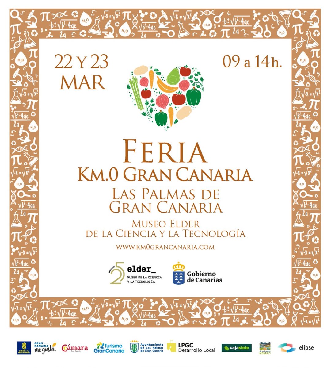 🥦Una apuesta por el producto de la tierra. Este fin de semana llega a Las Palmas de Gran Canaria la Feria KM0 Gran Canaria. 
📍Museo Elder de la Ciencia y la Tecnología
📅 El 22 y el 23 de marzo 
🕘De 09 a 14 h. 

➕ información 👇
bit.ly/4h7Qc1D