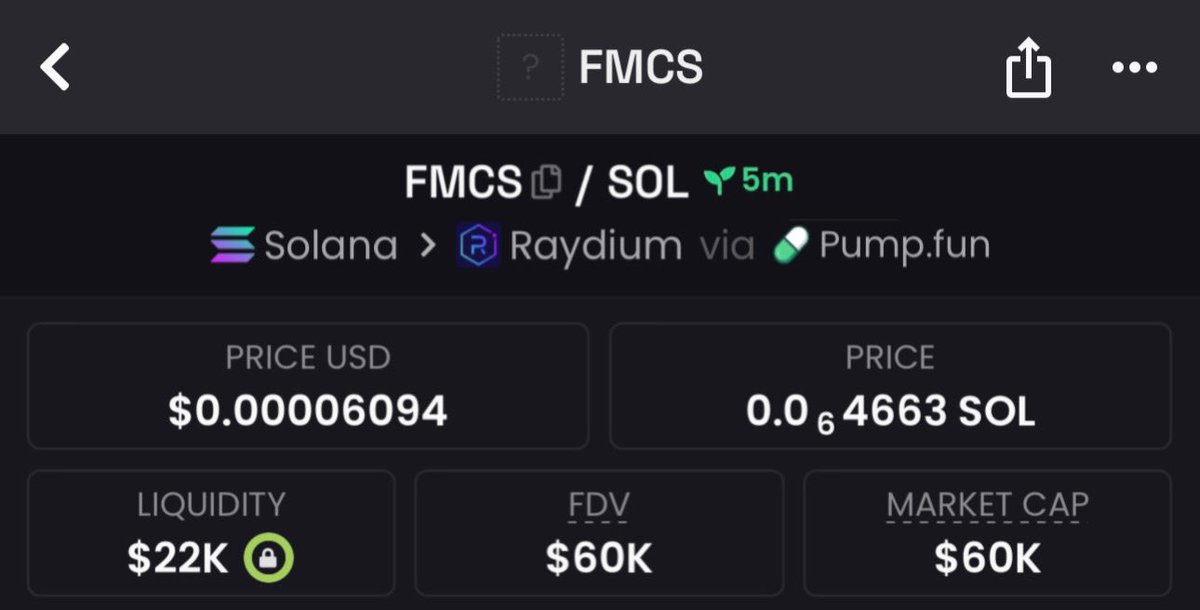 T_WHIZ2's tweet image. Aped into $FMCS at $60k MC 📊 on my Private TG

🔗 7pyUdtZG79ELLCpJyEbVUS8pZuVzjj2tXYuKFa1Cpump

FIRST ALERT 🔔 : Private TG

#FMCS