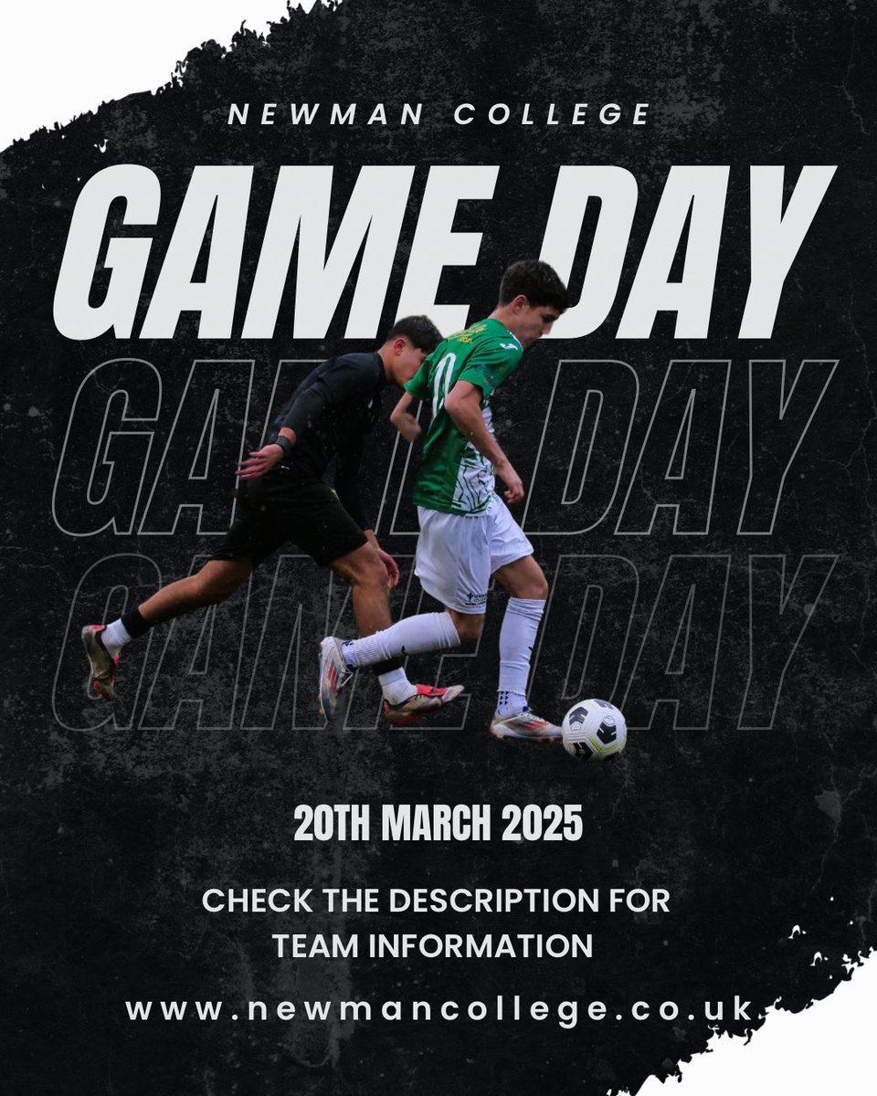 Newmanfootballacademy (@cncsfootball) on Twitter photo It’s semi final day in the ESFA National Cup! 🤩 We face Bradfield College in a massive game!
We’ve come so far, and now it’s time for one more push. Let’s go Newman! 🔥
<a href="/SchoolsFootball/">English Schools' Football Association</a>
<a href="/NewmanCollege_/">Newman College</a>
#ESFANationalCup #Semifinals #LetsGo #OneMorePush #Football It’s semi final day in the ESFA National Cup! 🤩 We face Bradfield College in a massive game!
We’ve come so far, and now it’s time for one more push. Let’s go Newman! 🔥
<a href="/SchoolsFootball/">English Schools' Football Association</a>
<a href="/NewmanCollege_/">Newman College</a>
#ESFANationalCup #Semifinals #LetsGo #OneMorePush #Football