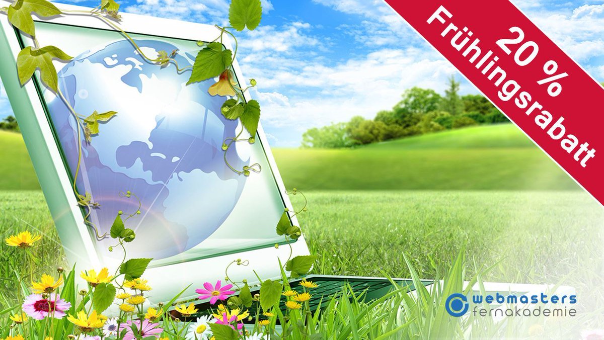 Frühlingszeit = Karrierezeit! 🚀 20% Rabatt auf Online-Kurse von Webmasters Fernakademie sichern und beruflich durchstarten. 
t1p.de/jc29r 
#Weiterbildung #Karriere #OnlineMarketing #Karriereentwicklung #OnlineLearning #Digitalisierung #Fachkräfteentwicklung