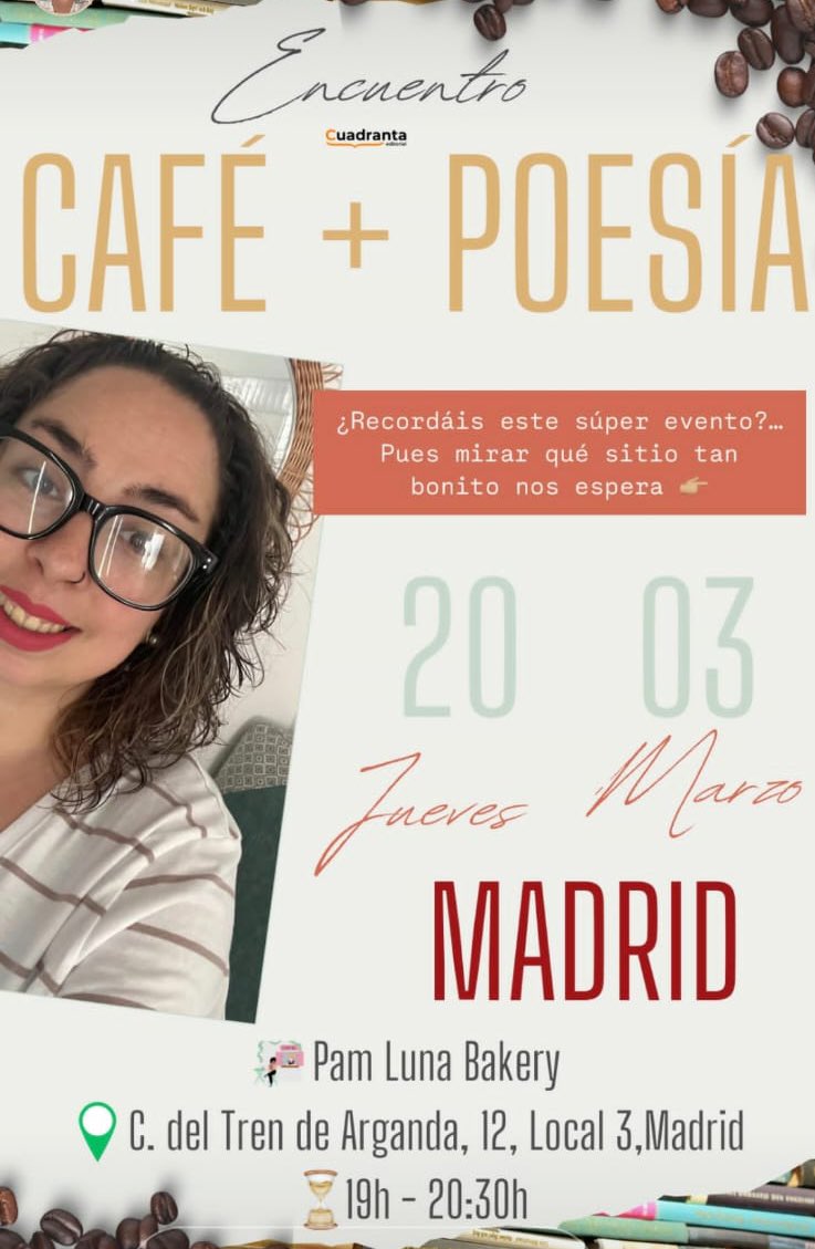 Sigo muy flojita, leo todos los comentarios de ánimo y apoyo y me gustaría poder responder a todos pero no me es posible 😢

Pero gracias por todas y cada una de las palabras 🫂

Esta tarde disfrutaré de la compañía, el café y la poesía 😍 ¿te vienes?