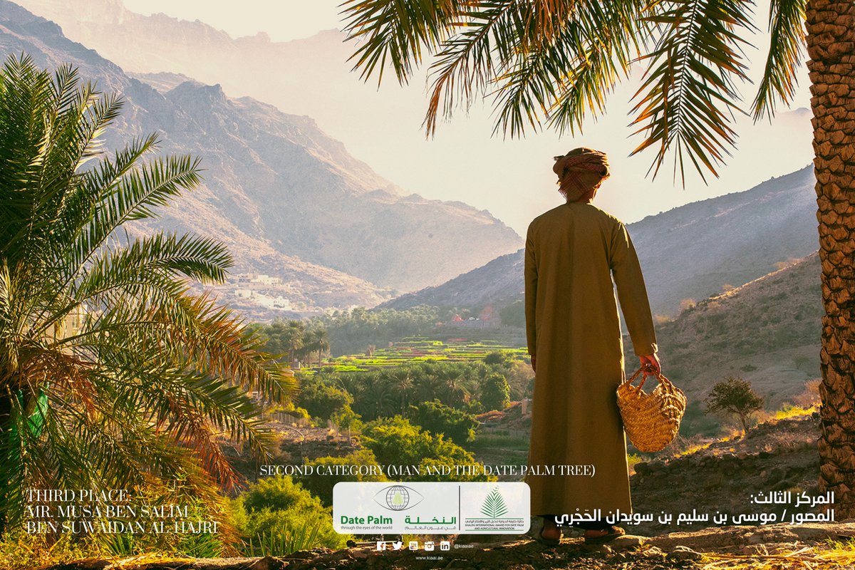 الفئة الثانية (الانسان ونخلة التمر)
المركز الأول: المصور / سليمان القَبْلاَن
المركز الثاني: المصور / محمد حسن المهناء
المركز الثالث: المصور / موسى بن سليم بن سويدان الحَجْرِي