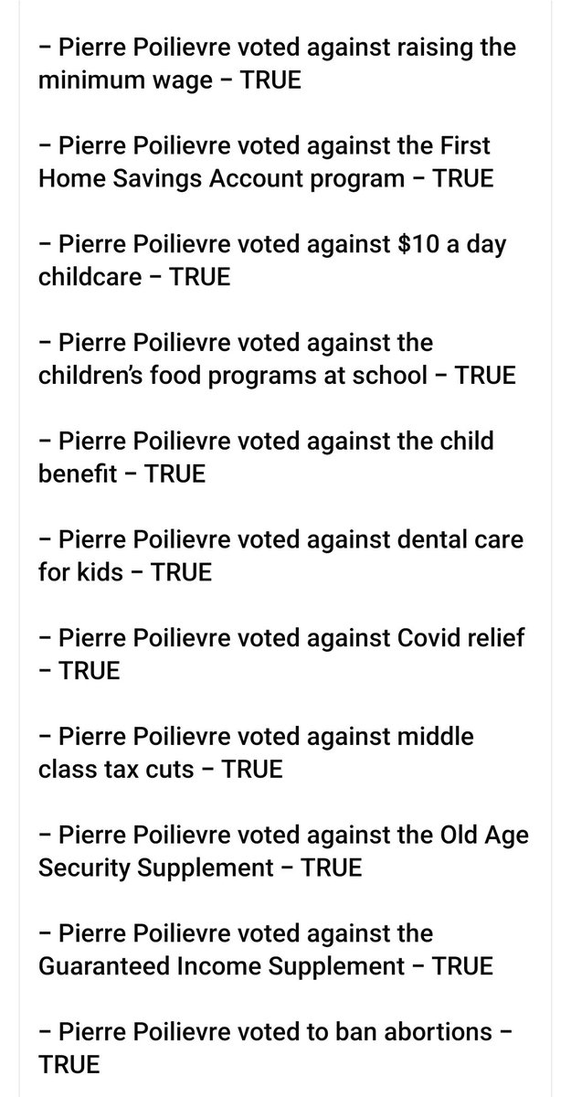 Mellyfax's tweet image. Why I won't vote for Pierre Poilievre
 
(Yes I will shut off my comments because it's my account and my choice I don't need to listen to the same argument over and over got it the first time).