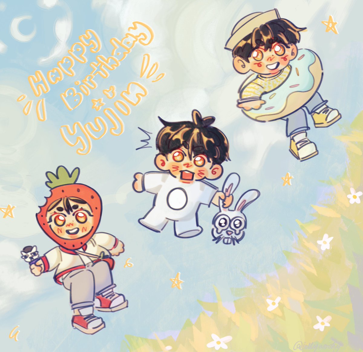 happy birthday my nephew ^3^🌟🌟🌟

#해피_뽀스데이 
#OUR_SPRING_YUJIN 
#HAPPYYUJINDAY 
#ZB1fanart #HANYUJIN