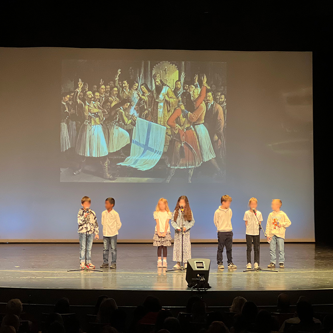 acsathens's tweet photo. Elementary School students are celebrating the Greek Independence Day (March 25th).

#ACSAthens #March25 #GreekIndependenceDay https://t.co/1HhxZpbGtN