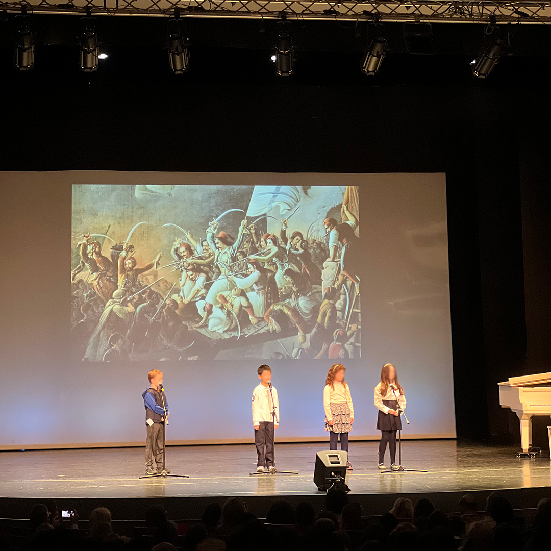 acsathens's tweet photo. Elementary School students are celebrating the Greek Independence Day (March 25th).

#ACSAthens #March25 #GreekIndependenceDay https://t.co/1HhxZpbGtN