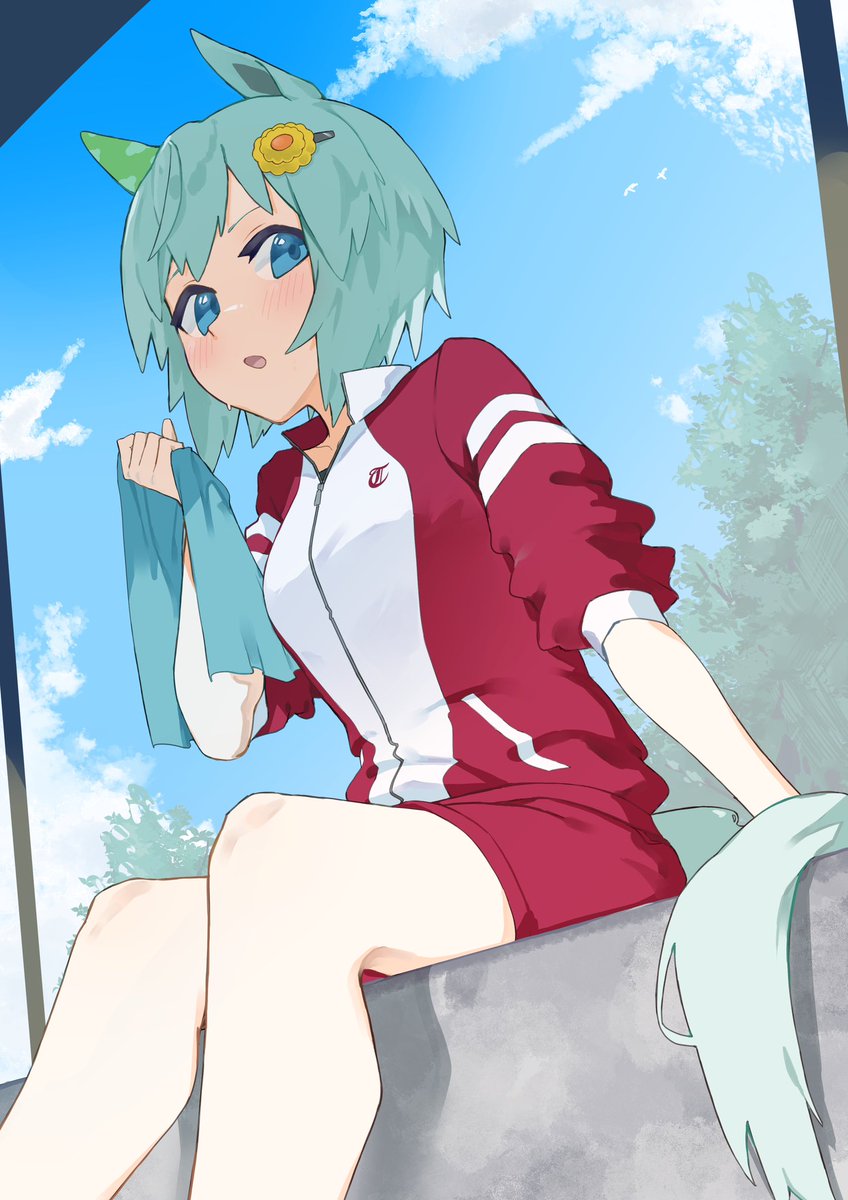 Acine_to's tweet image. #セイウンスカイ
小休止☁️