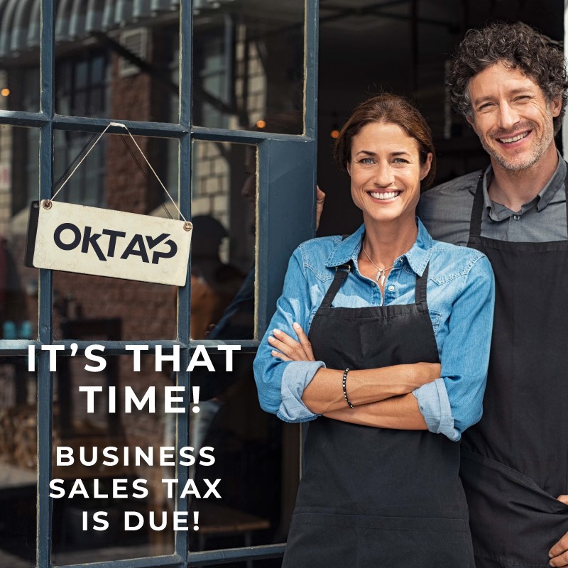 oktaxcommission's tweet image. 🚨 Time to file! 🚨 Business sales tax is due—don’t wait until the last minute. File early and easily on #OkTAP! 💻✔️ #TaxTime #FileOnTime