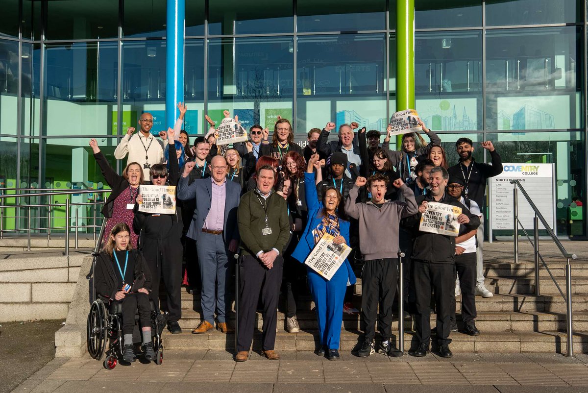 ✨ We’re proud of our 'Good' rating and excited for what’s next!

🗞️ Read the official press release on our website.

ow.ly/3lRF50ViUpo

#GoodTimes #CoventryCollegeGood