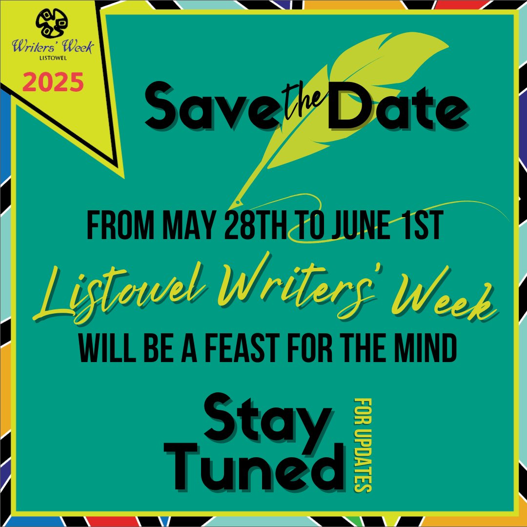 WritersWeek's tweet image. Super excited to announce this year's dates for the unforgettable celebration of written word that is Listowel Writers' Week...we're back!
#kerrycountycouncil #failteireland #listowelwritersweek #irish #irishstories