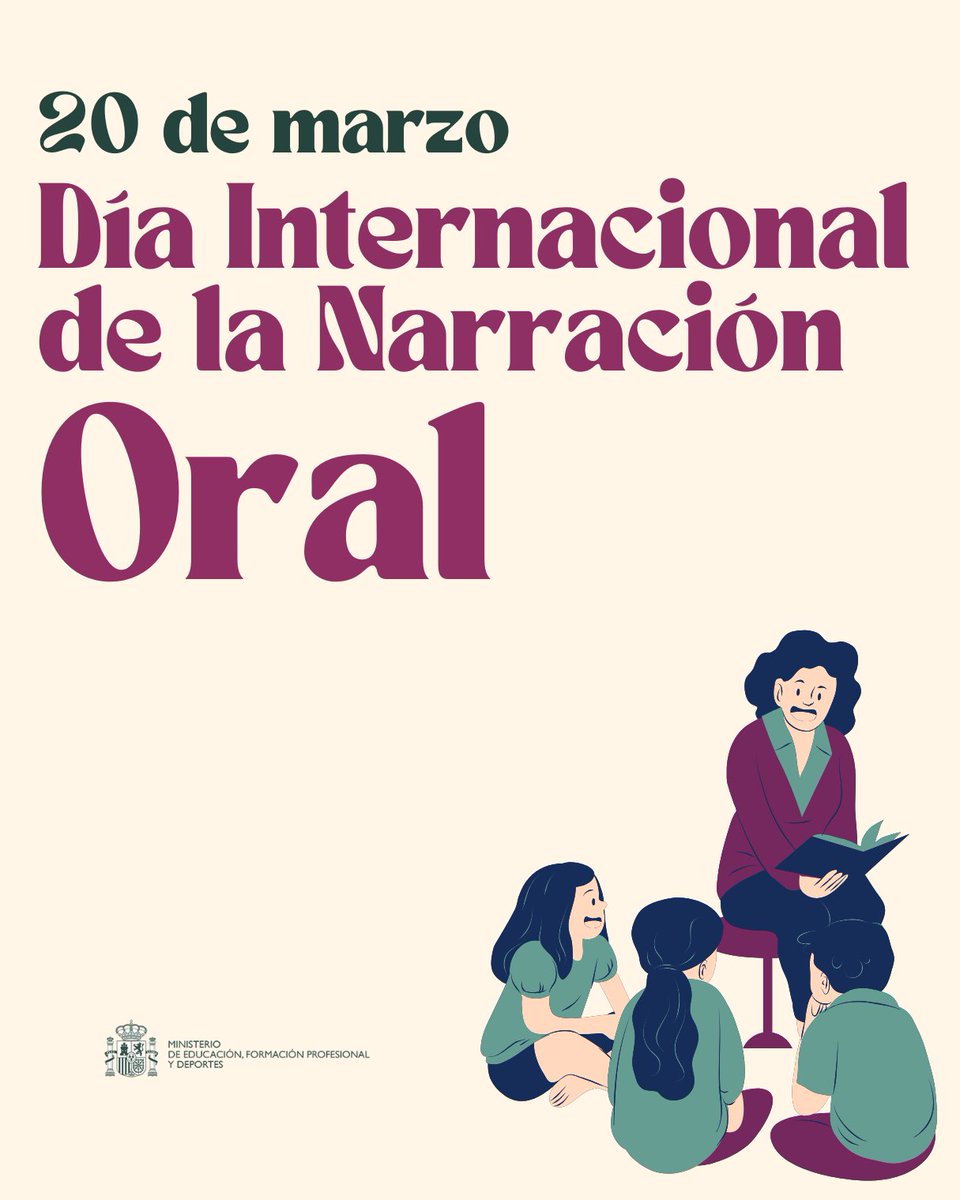 No sabemos si hay una tradición más bonita que la de contar cuentos.

Queremos celebrar el #DíaInternacionaldelaNarraciónOral con recursos didácticos y situaciones de aprendizaje sobre el arte de contar historias👇👇
procomun.intef.es/search-full/cu…