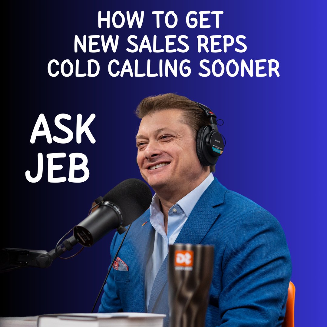 Gaius, who runs an insurance brokerage in Ohio wants to know how to get his new sales agents cold calling and building pipeline earlier in their training cycle, without making them feel overwhelmed and sabotaging their confidence.

One of the biggest challenges for sales leaders