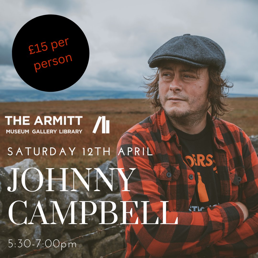 The Armitt: Museum, Gallery, Library (@armittmuseum) on Twitter photo Join us next Saturday for a very special unplugged performance by <a href="/JohnnyCampbel1/">Johnny Campbell</a>, alongside the <a href="/AW_archivist/">Alfred Wainwright Books & Memorabilia</a> exhibition 🥾🎸
Tickets are £15 per person: tinyurl.com/3j7c8vpe
📸 Johnny Campbell Join us next Saturday for a very special unplugged performance by <a href="/JohnnyCampbel1/">Johnny Campbell</a>, alongside the <a href="/AW_archivist/">Alfred Wainwright Books & Memorabilia</a> exhibition 🥾🎸
Tickets are £15 per person: tinyurl.com/3j7c8vpe
📸 Johnny Campbell