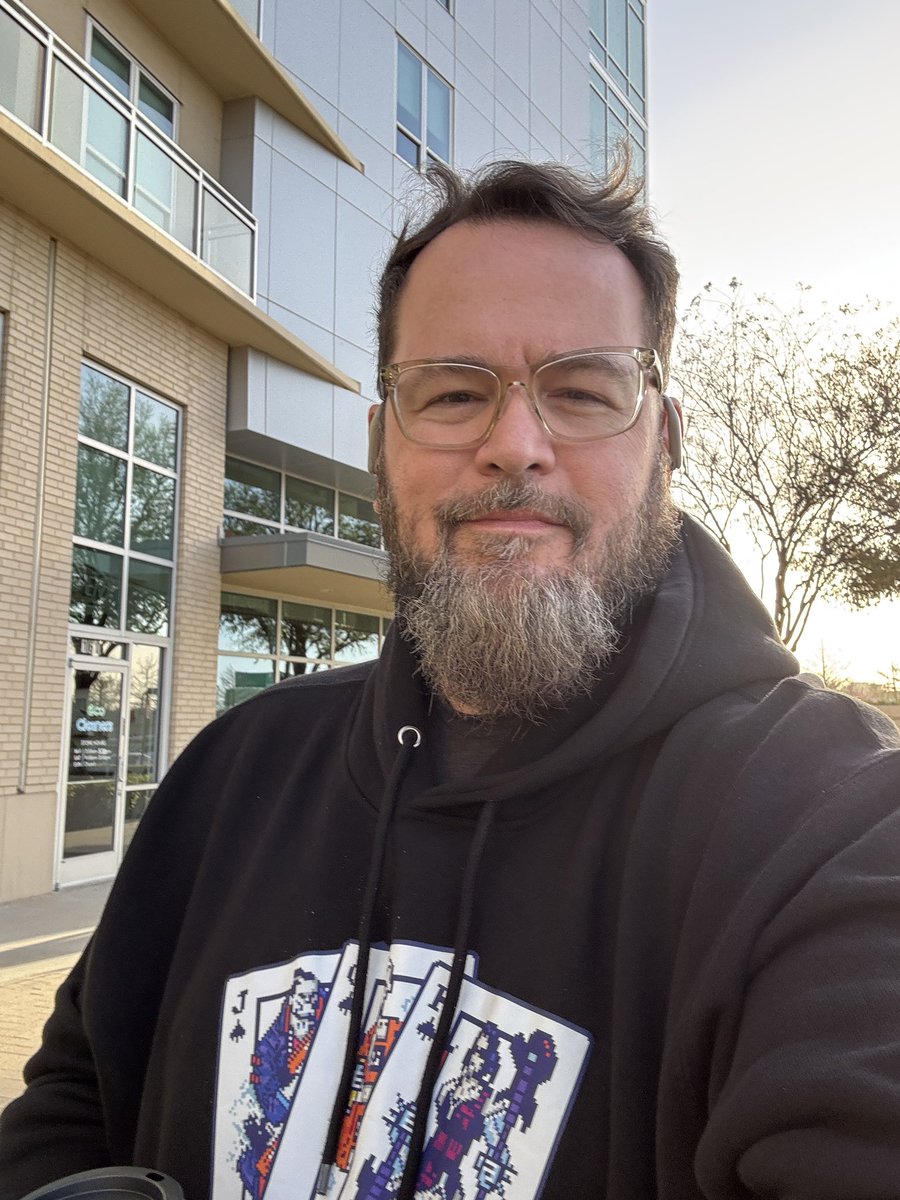 I’m loving the morning routine with a couple rounds of #Balatro and coffee on a cool morning with my hoodie from the #Cyberpunk2077 crossover 🦾