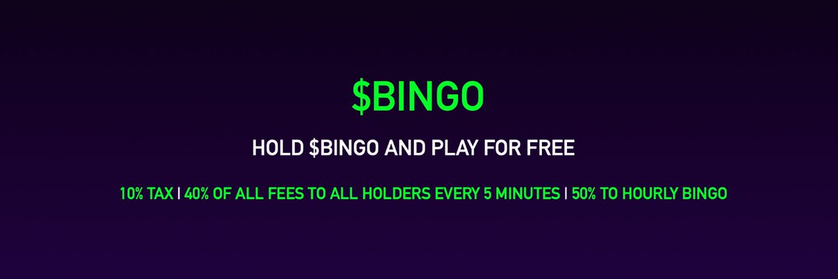 $BINGO <a href="/BingoToken_fun/">$BINGO</a> on SOL easy 1M mc from here with working Bingo tax game 🚀

dexscreener.com/solana/9m81zat…

Gonna pump now

Tg: t.me/bingotoken_fun

CA: AQuR3wksvX1X4RWBvmJUBRV1hxPXo132C8jQeCEdXWiN