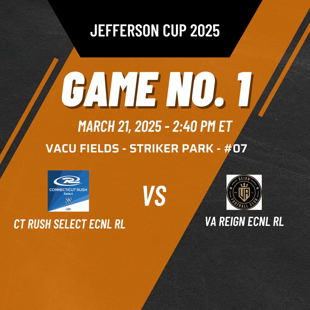 First game at <a href="/jeffersoncup/">Jefferson Cup</a> tomorrow. I'm #26 on CT Rush Select and will be playing CB. Come see me play! <a href="/ImYouthSoccer/">ECNL/GA/Recruiting/College Soccer</a> <a href="/SteveCoxonCSN/">Steve Coxon Soccer Network</a> <a href="/ImCollegeSoccer/">College Soccer Truth ™</a>