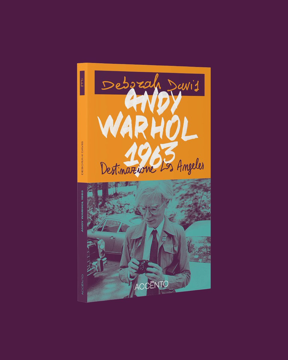 Deborah Davis, Andy Warhol, 1963. Destinazione: Los Angeles, traduzione di Sara Reggiani, Accento edizioni.
Dal 26 marzo in libreria e in anteprima a <a href="/BookPrideBP/">Book Pride</a>  Milano (21-23 marzo).