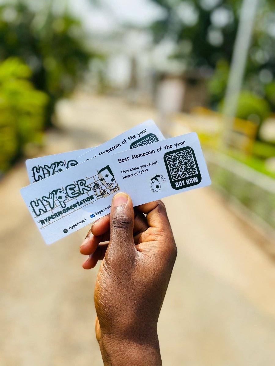 Soniapuren's tweet image. In the Spirit of Sharing what $HYPER is about, I engaged my guy friends with this contact card done by me
Video in 3rd and 4th slide
#HYPERPIGMENTATION @hyperonsol @CannaCryptoPope