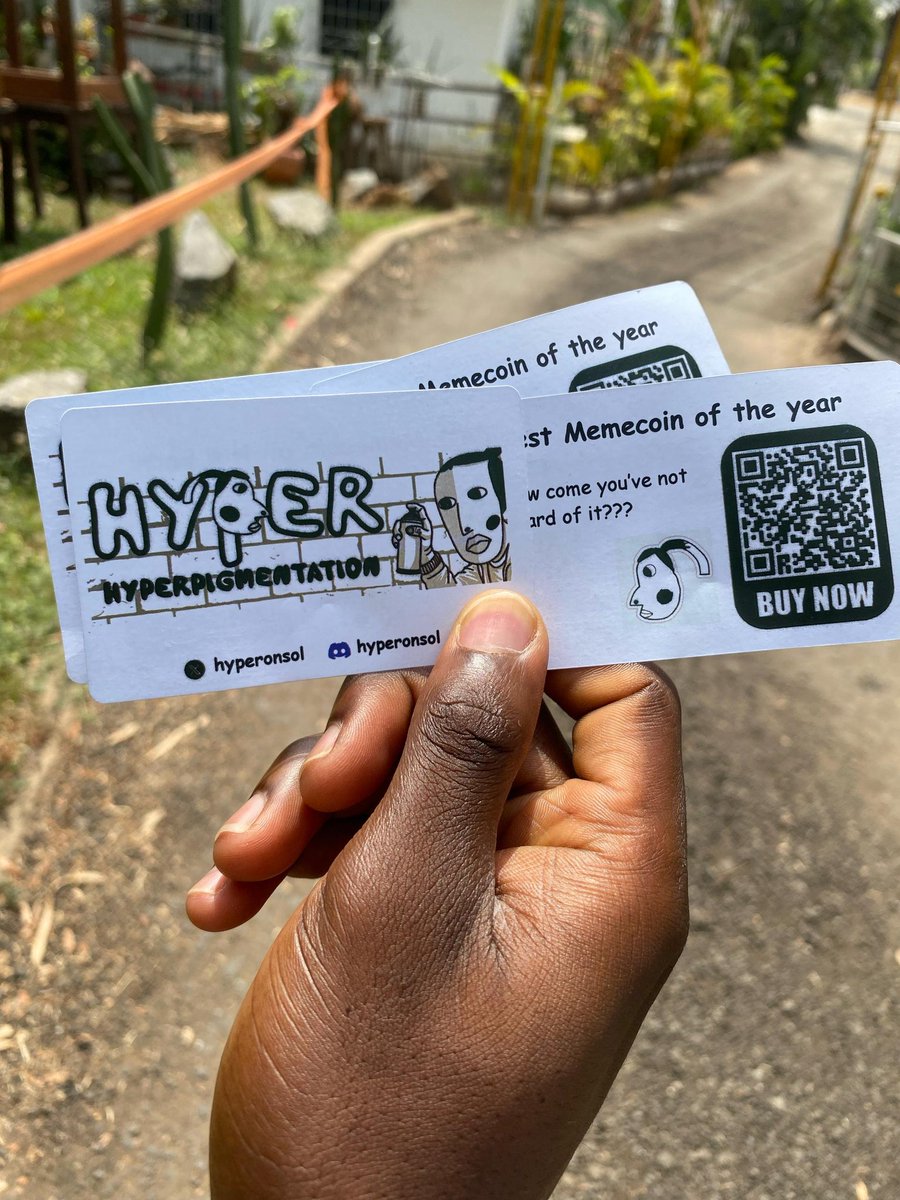 Soniapuren's tweet image. In the Spirit of Sharing what $HYPER is about, I engaged my guy friends with this contact card done by me
Video in 3rd and 4th slide
#HYPERPIGMENTATION @hyperonsol @CannaCryptoPope