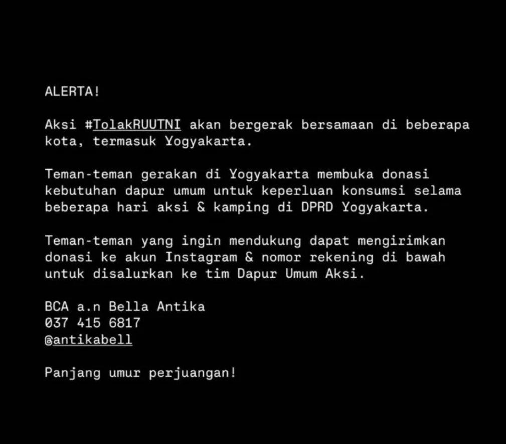 Kabar dari jogja. <a href="/barengwarga/">Bareng Warga - #BebaskanKawanKami</a>