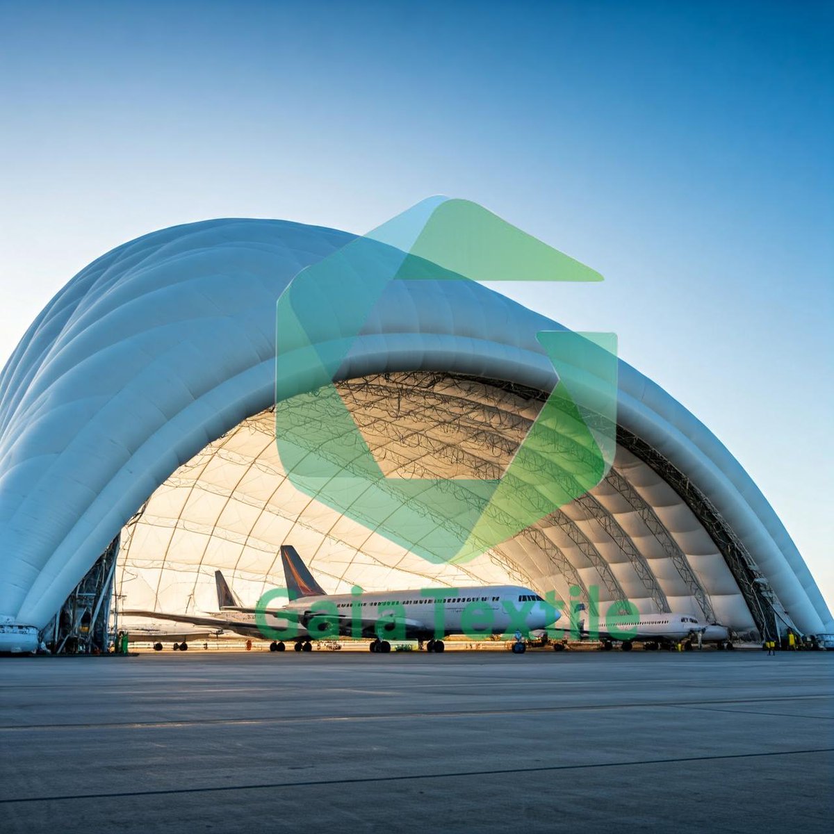 GaiaTextile's tweet image. ✈️ Gaia Textile’s Inflatable Hangar is an innovative solution for aviation and logistics! 💡
Made with high-strength PVC material, it’s lightweight, durable, and resistant to wind and rain, perfect for extreme weather conditions. 🌪️

#InflatableHangar #GaiaTextile #PVCMaterial