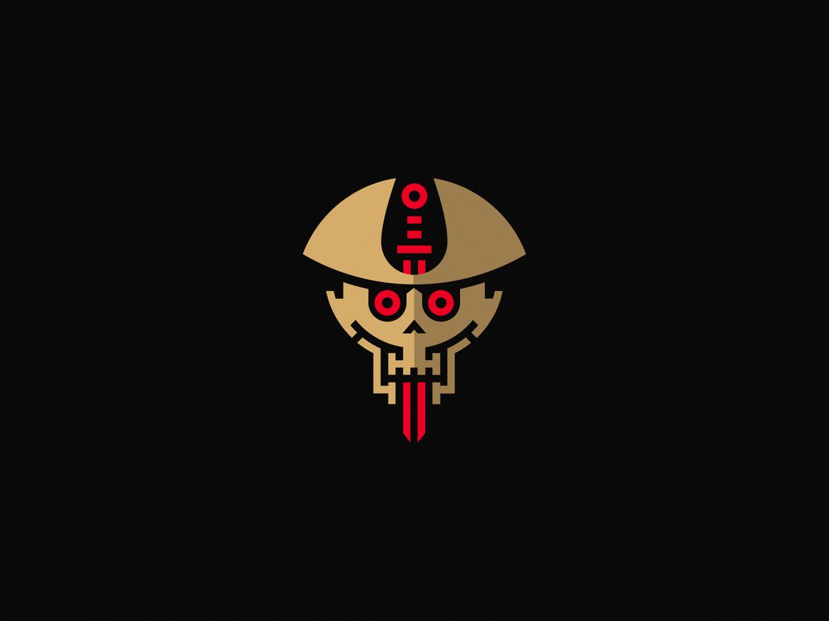 cajvaman's tweet image. This #ThrowbackThursday, I'm posting a Pirate Logo design from 2018. What are your thoughts? Too geometric, too playful?
#piratelogo #corsairlogo #cajva