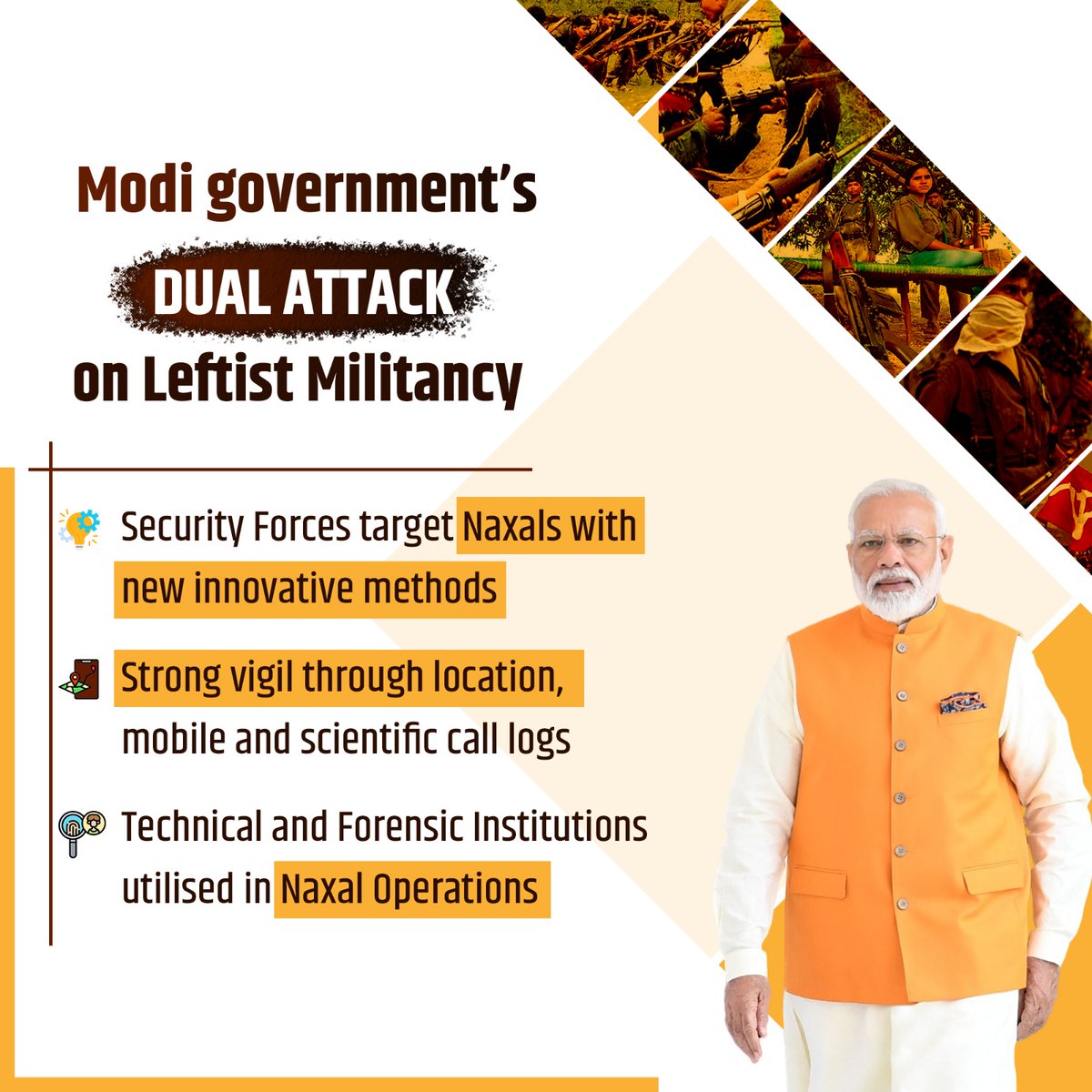 M82BDEV's tweet photo. Under the leadership of PM Modi, India has cracked down on left-wing extremism with better interstate coordination. Together, we're moving towards a #NaxalFreeBharat." https://t.co/d2ZjsqtX5D