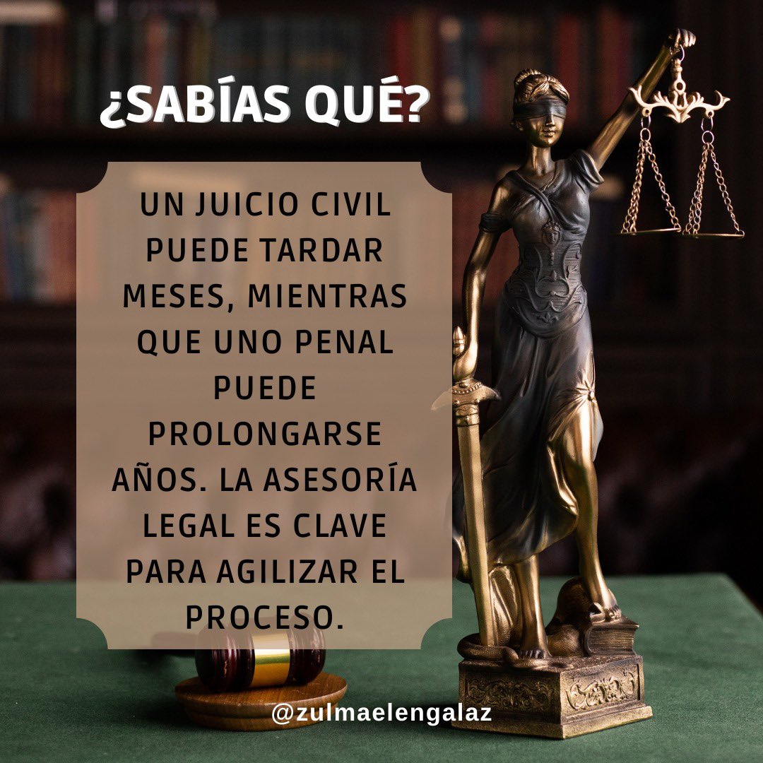 ¿Cuánto #tiempo tarda un #juicio en México? 
Depende del tipo de juicio. Un juicio #civil puede tardar meses, mientras que uno #penal puede prolongarse años. La asesoría legal es clave para agilizar el proceso.