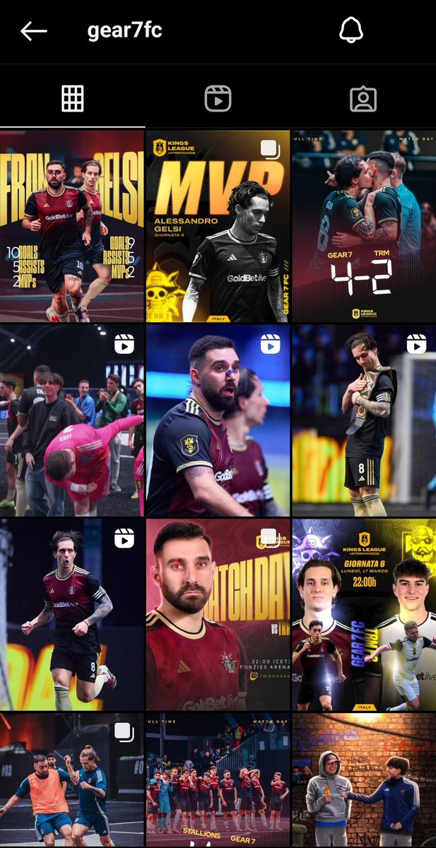fildesigns's tweet photo. @ManuuXO / @Gear7FC complimenti per avere, a mio parere, il miglior feed (per distacco) della Kings League Italia https://t.co/tqxRY6Edmu