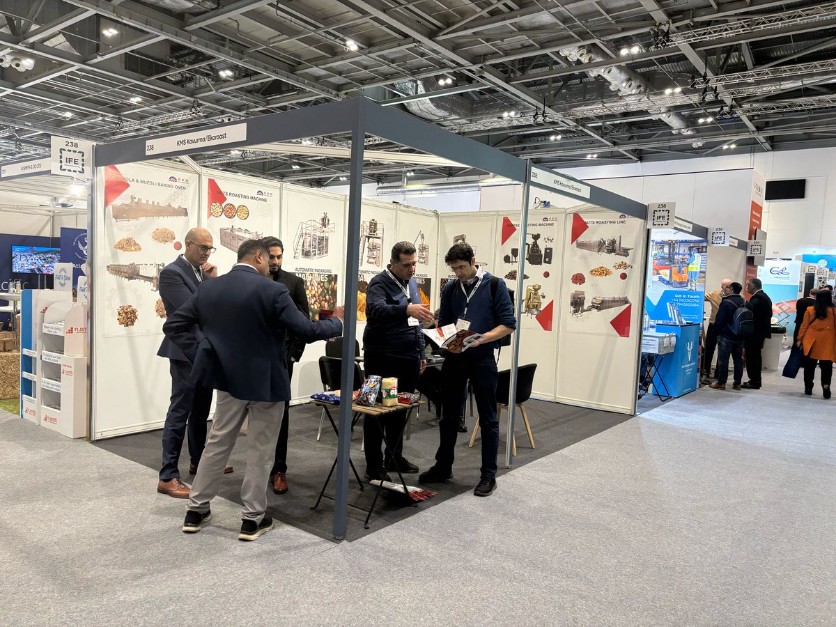 ekoroast's tweet image. Ekoroast Nuts Roasting Machinery@IFE We will exhibit at IFE 2024 Fair during March 17 2025 - March 19 2025 in London,England,If you are there then welcome to visit us, Our Stand is 238. 
ekoroast.com 
ekoficoffeemachine.com 
#Ekoroast #Ekofi #KMSmachine #IFE #London