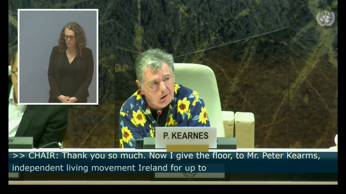 Peter Kearns brings ILMI’s Values &amp; the Social Model of Disability front and centre in this historic moment at the UN! 💥No punches pulled as he highlights real political participation &amp; ILMI’s 2022 Political Participation Doc 👉 tinyurl.com/22s2ws82 #ILMI #UNCRPD #DPOpower