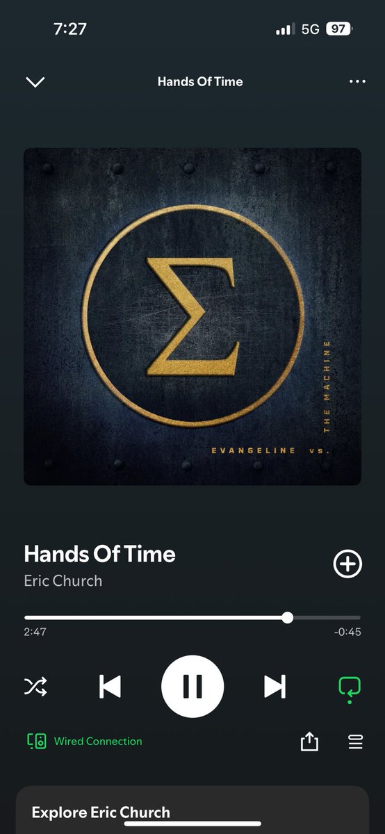 Yeah, we ain’t as young as we use to be
But young at heart is so easy
When you let some loud guitars and words that rhyme
Handle the hands of time 🎶 

Been looking forward to new <a href="/ericchurch/">Eric Church</a> for quite some time. Never disappoints. 

open.spotify.com/track/2XZobkFL…
